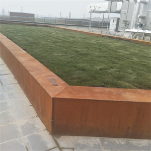 中山耐候钢花池围边